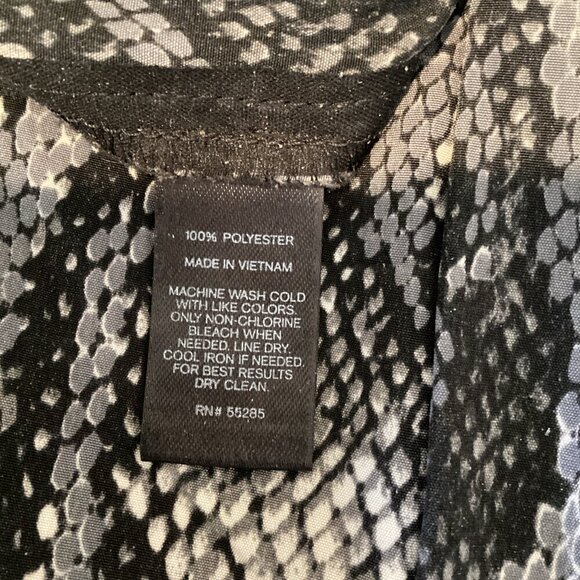 Express Snake Print Strapless Jumpsuit Pockets XS #296J - Picture 8 of 8